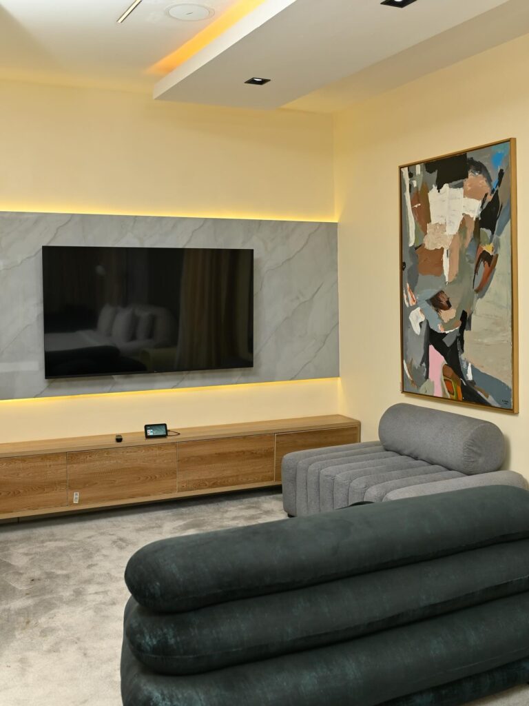 Starlink high-speed internet setup ensuring superfast connectivity in our shortlet in Lekki Phase 1.